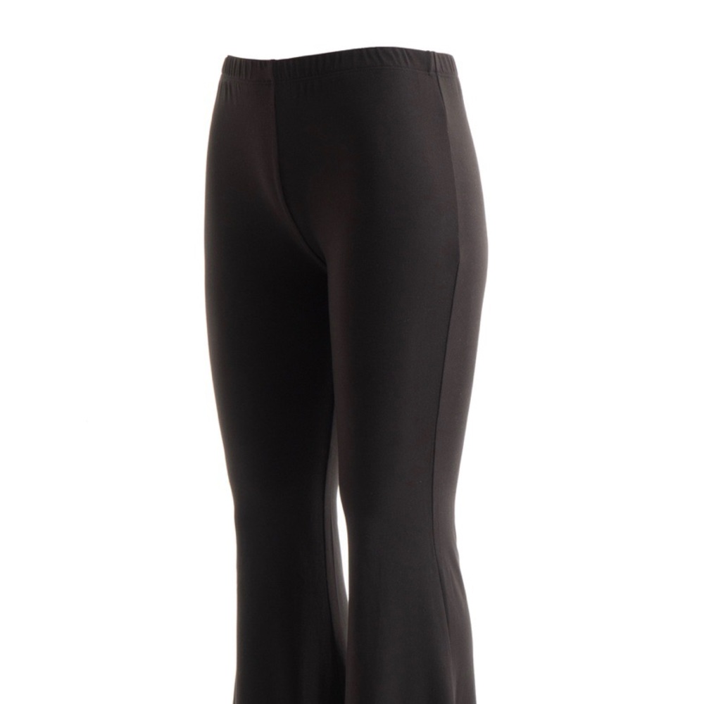 BRUSHED JERSEY BELL BOTTOM PANTS (PLUS) - Picture 3 of 8